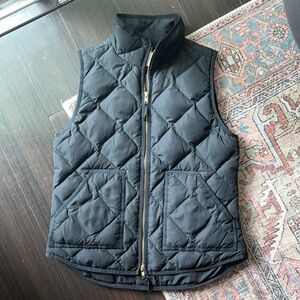 J Crew down feather quilted vest